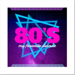 80's is my favorite decade Posters and Art